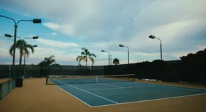 pembuatan lapangan tenis